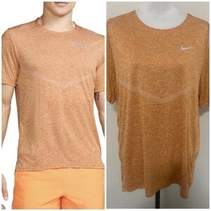 Nike Dri-Fit Running Move To Zero Short Sleeve Men’s Shirt Large 100% Polyester